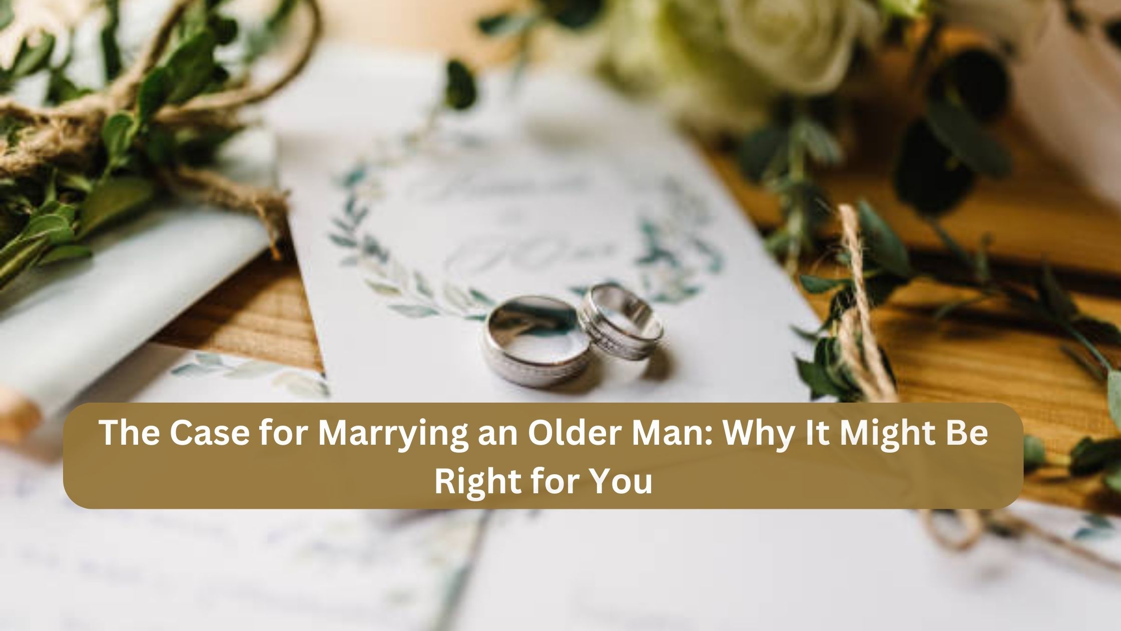 The Case for Marrying an Older Man: Why It Might Be Right for You