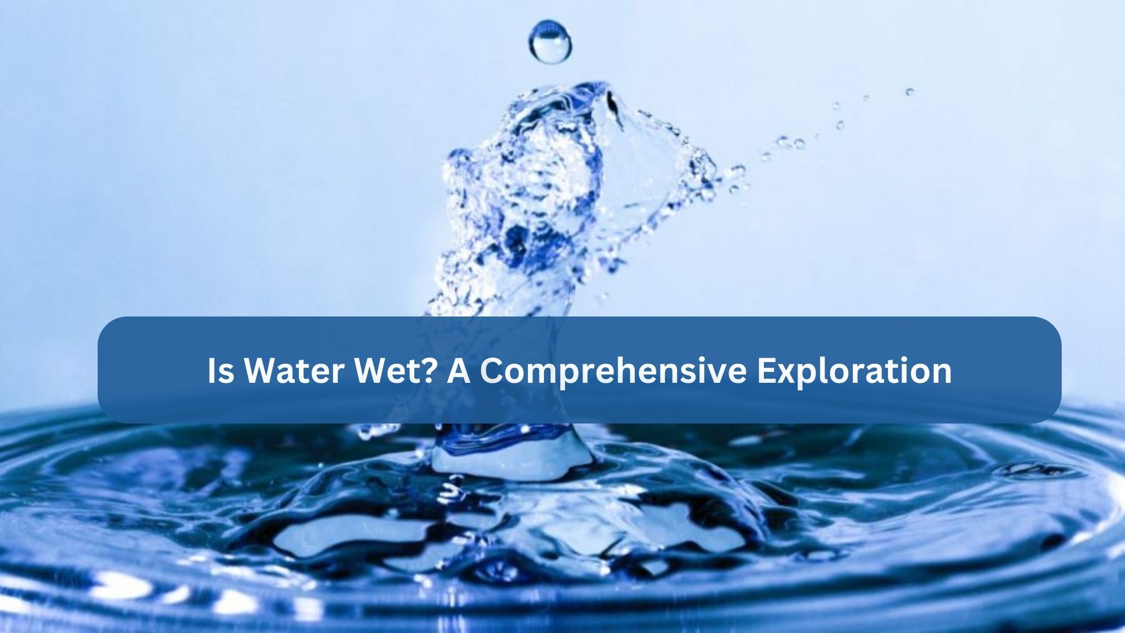 Is Water Wet? A Comprehensive Exploration